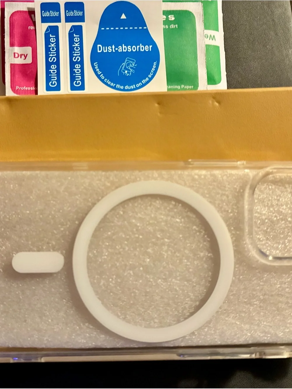 Clear MagSafe-Compatible iPhone 13 Mini Case with White Ring, NEW